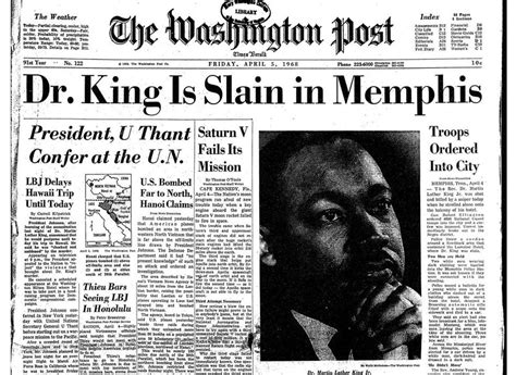 statement on assassination of mlk jr